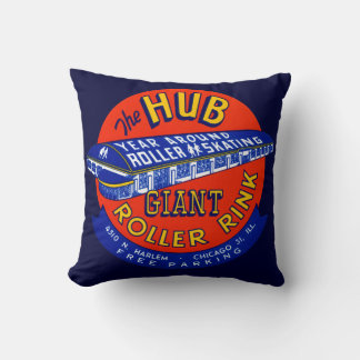 Vintage Chicago Roller Rink Cushion