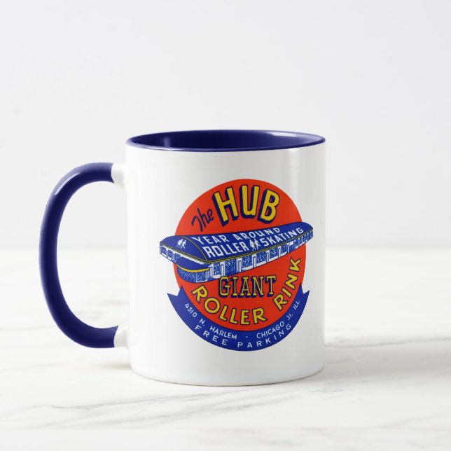 Vintage Chicago Roller Rink Mug (Left)