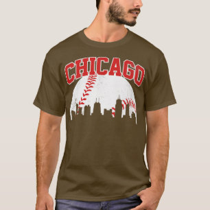 Vintage Chicago Skyline City Gameday Retro Vintage T-Shirt
