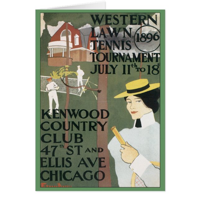 Vintage Chicago Tennis Poster (Front)