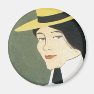 Vintage Chicago Tennis Poster Magnet