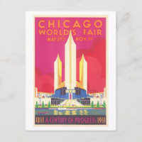 Vintage Chicago World's Fair Poster (1933)