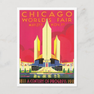 Vintage Chicago World's Fair USA Postcard