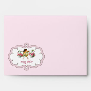 Vintage Chick  with Eggs Easter Envelopes