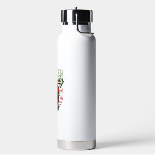 Vintage Chicken Daddy Rooster Shirt Design_1 Water Bottle