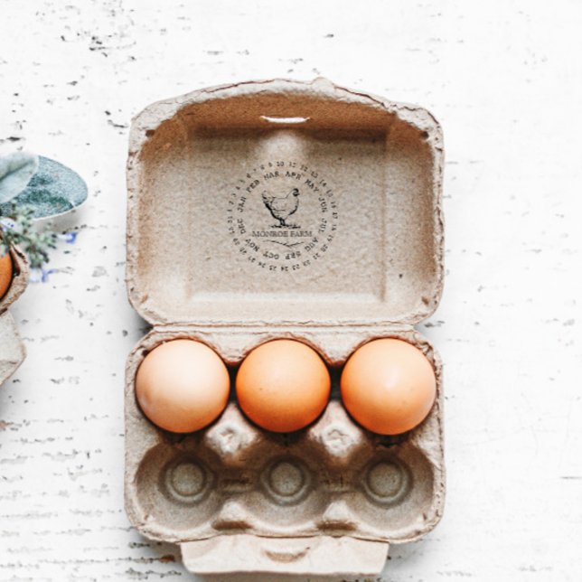 Vintage Chicken Farm ⎢Egg Carton Stamp (Creator Uploaded)