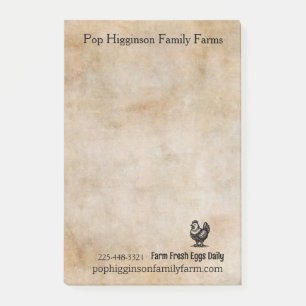 Vintage Chicken Farm Post-it Notes