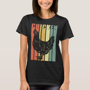 Vintage Chicken Farmer Farming Birthday T-Shirt