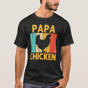 Vintage Chicken For Dad Men Grandpa Chicken Farmer T-Shirt
