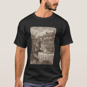 Vintage Chicken High Tea Victorian Cottagecore T-Shirt