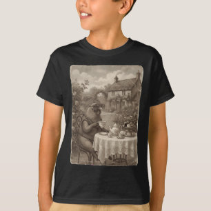Vintage Chicken High Tea Victorian Cottagecore T-Shirt