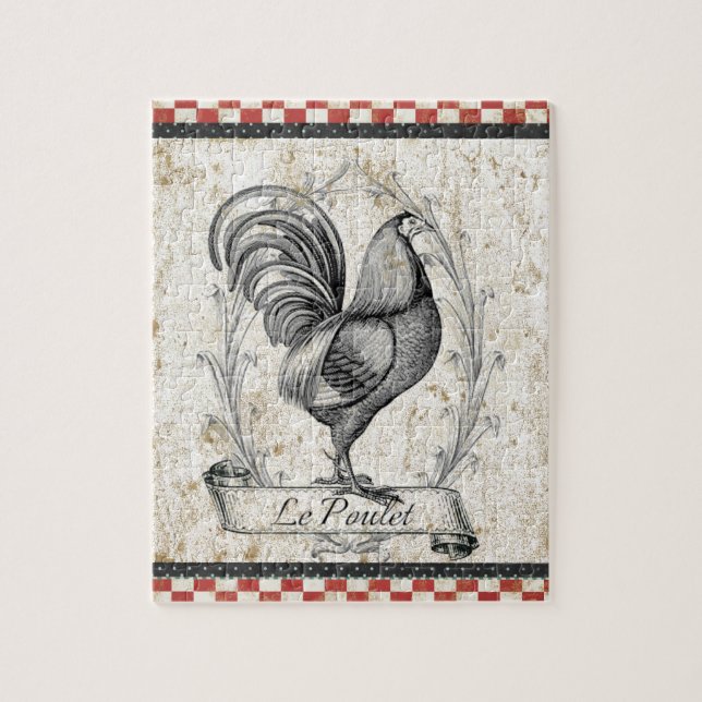 Vintage Chicken Jigsaw Puzzle (Vertical)