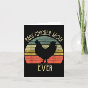 Vintage Chicken Mum chicken lovers mothers day Card