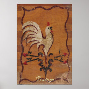 Vintage Chicken Poster