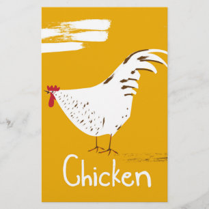 Vintage Chicken Stationery