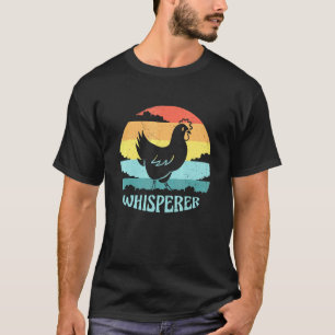 Vintage Chicken Whisperer Retro Sunset Pet Chicken T-Shirt