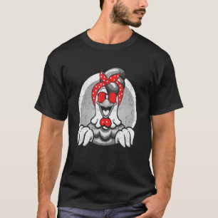 Vintage Chicken With Headband Bandanna Hen T-Shirt