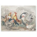 Vintage Chickens Tissue or Decoupage Paper