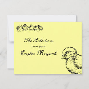 Vintage Chicks Easter Brunch Light Invitation