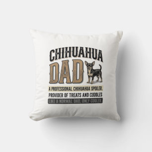 Vintage Chihuahua Dad Dog Lover Shirt Design_1 Cushion