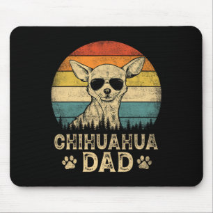 Vintage Chihuahua Dad Dog Lovers Father#39;s Day T Mouse Mat