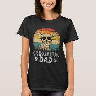 Vintage Chihuahua Dad Dog Lovers Father&#; s Day T T-Shirt