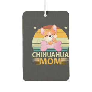Vintage Chihuahua Mum Dog Lovers Mother's Day Car Air Freshener