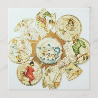 Vintage Chikdren's Tea Party Invitation
