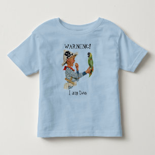 Vintage Child, Boy Playing Pirate Parrot Bird Toddler T-Shirt