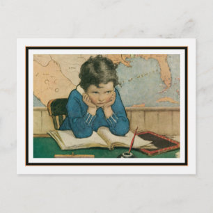 Vintage Child in Class by Jessie Willcox Smith Postcard