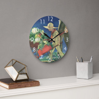 Vintage Child, Organic Gardening; Victory Garden Large Clock