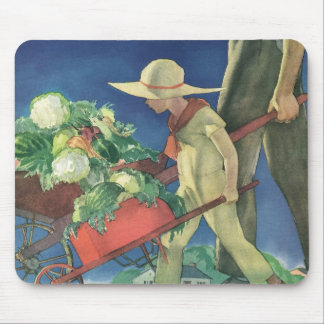 Vintage Child, Organic Gardening; Victory Garden Mouse Mat