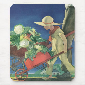 Vintage Child, Organic Gardening; Victory Garden Mouse Mat