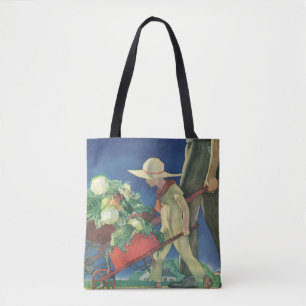 Vintage Child, Organic Gardening; Victory Garden Tote Bag