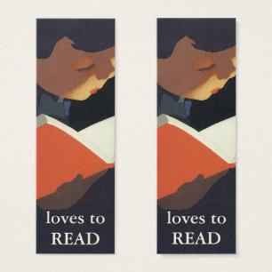 Vintage Child Reading a Book From the Library