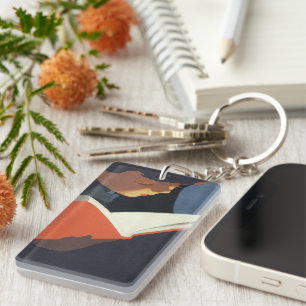Vintage Child Reading a Book From the Library Key Ring