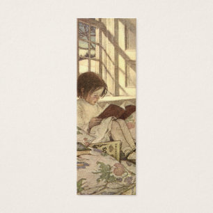 Vintage Child Reading a Book, Jessie Willcox Smith