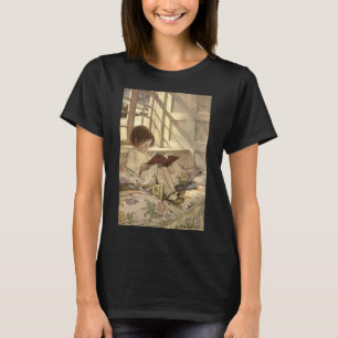 Vintage Child Reading a Book, Jessie Willcox Smith T-Shirt