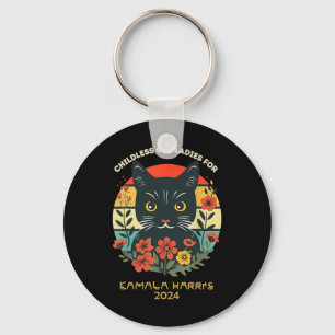 Vintage Childless Cat Ladies Cat Letters Cat Lette Key Ring