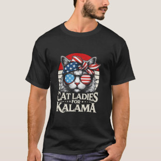 Vintage Childless Cat Ladies For Kamala Harris Vot T-Shirt