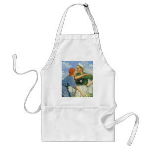 Vintage Children and Sports, Boys Playing Baseball Standard Apron
