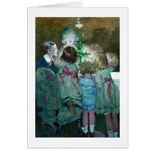 Vintage - Children Around a Christmas Tree,