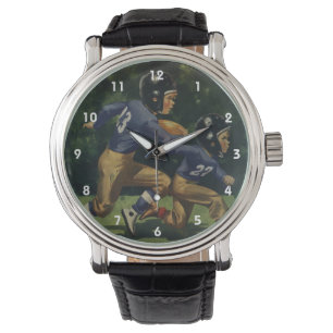 Vintage Children, Boys Playing Football, Sports Watch