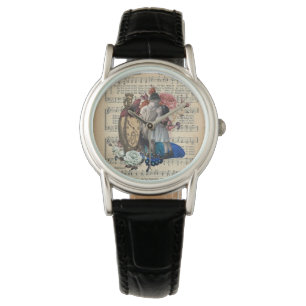 Vintage Children & Floral Collage  Watch