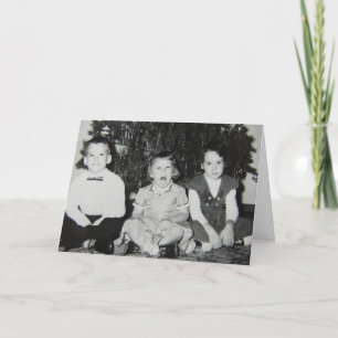 Vintage Children Funny Christmas Holiday Card