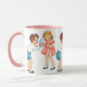 Vintage Children Happy Birthday: Nostalgic Mug
