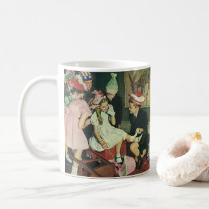 Vintage Children Play Pin the Tail on the Donkey Coffee Mug