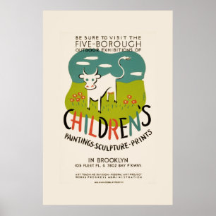 Vintage Children’s Art poster