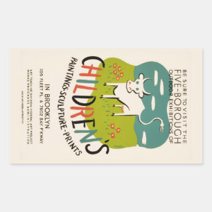 Vintage Children’s Art stickers