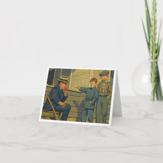 Vintage Children Thank You Card